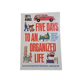 Five Days to an Organized Life Lucy H Hedrick Dell Publishing Productivity Book
